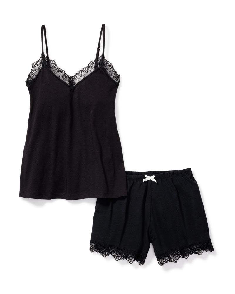 Luxe Pima Cotton Short Set with Lace