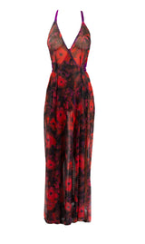 The Poppy Printed Tulle Gown