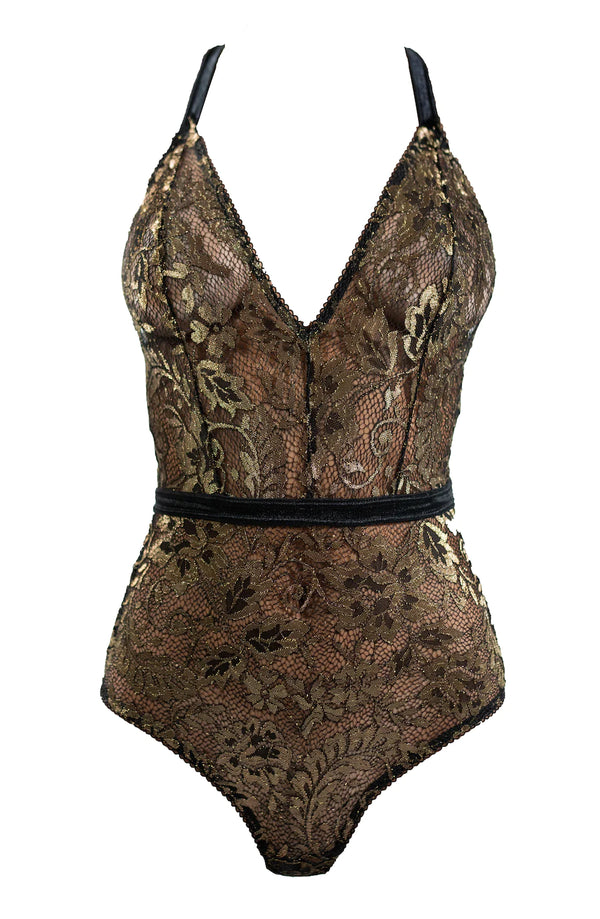 Royalty Metallic Gold Bodysuit